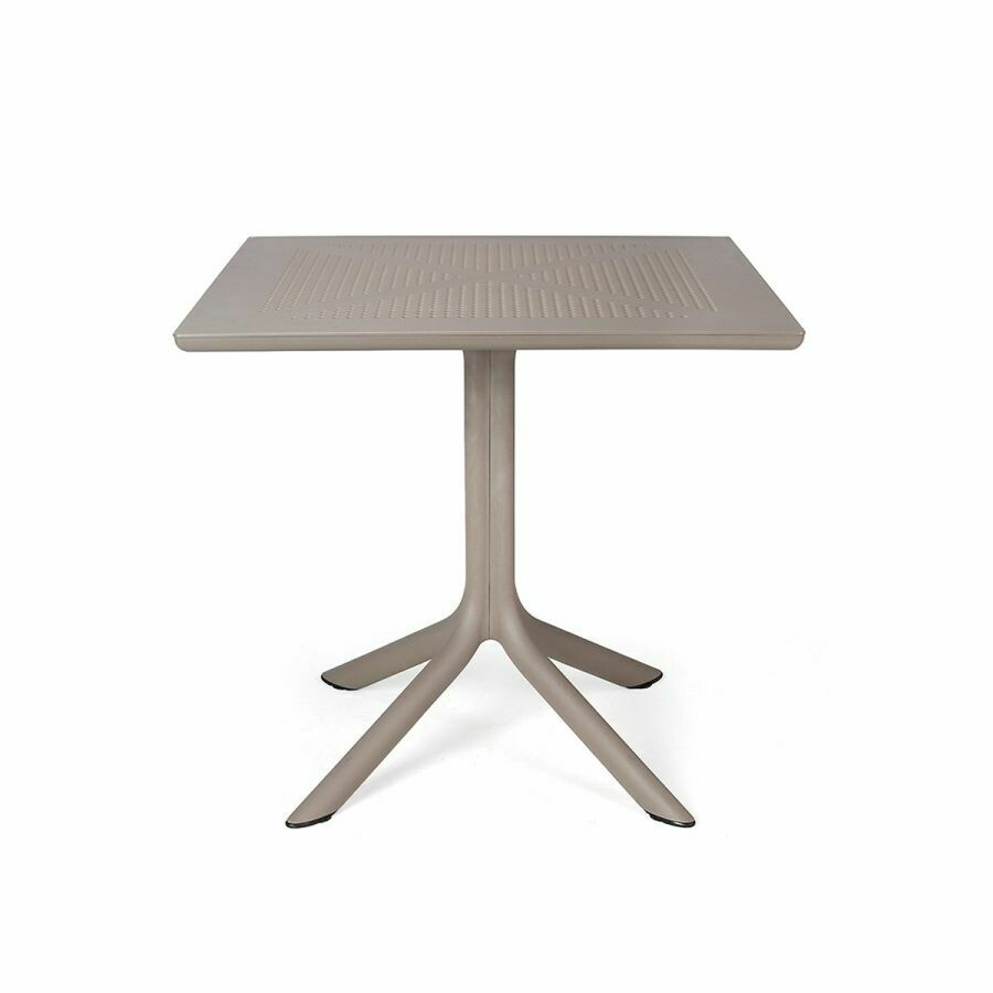 NARDI - MESA CLIP 80x80cm TORTORA