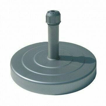 BASE EM RESINA/BETÃO REDONDA 30Kg ANTRACITE