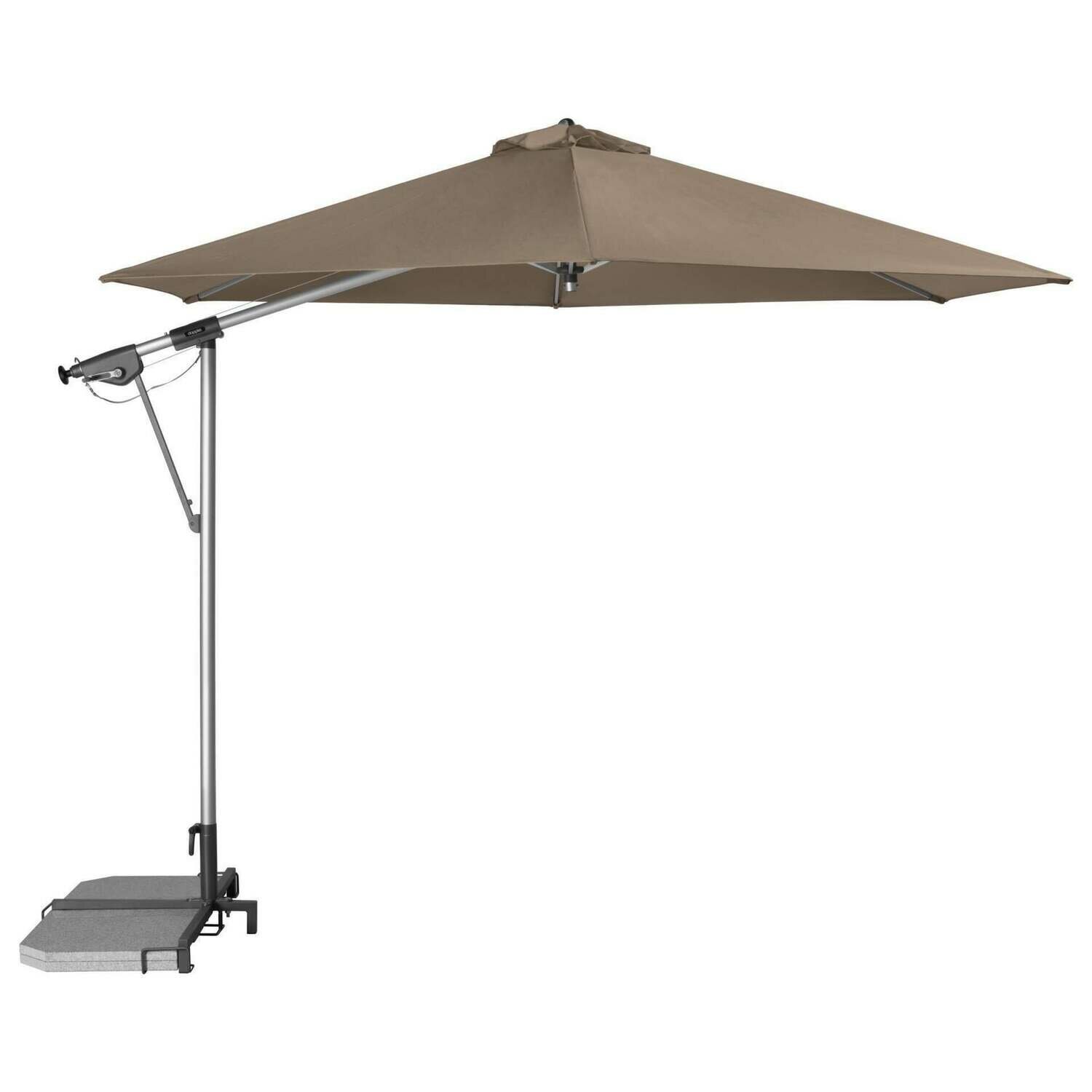 GUARDA-SOL PÉ LATERAL 320cm GREIGE