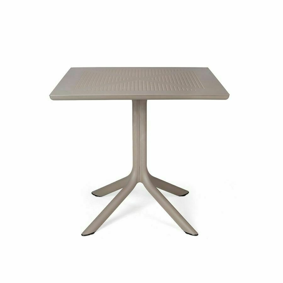 MESA CLIP 80x80cm TORTORA