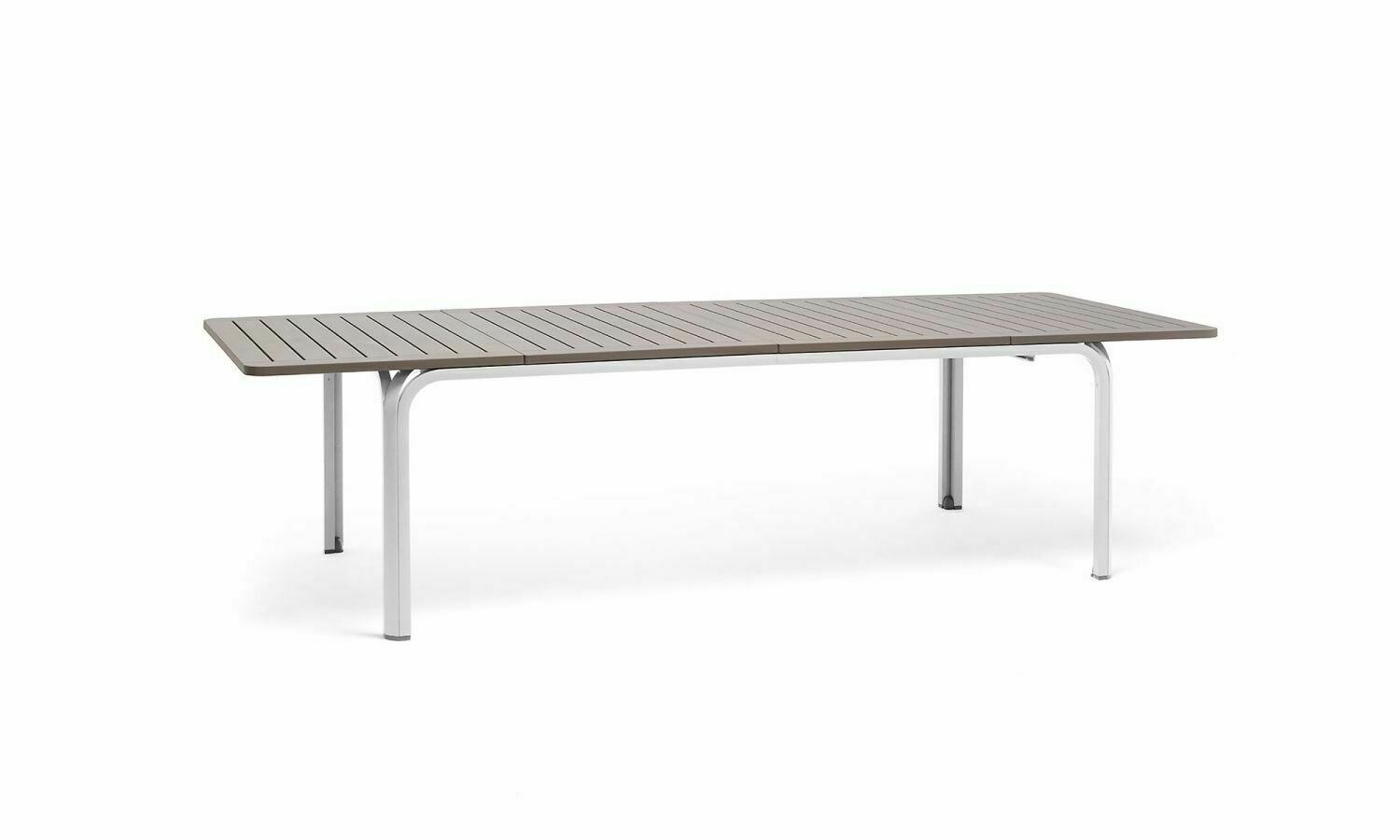 MESA ALLORO EXTENSIVEL 210/280cm BRANCO/TORTORA