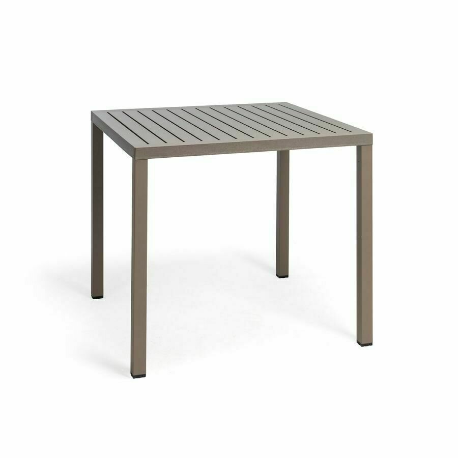 MESA CUBE 80x80cm TORTORA