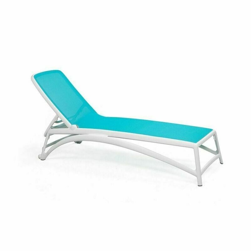 ESPREGUIÇADEIRA ATLÂNTICO BR./AZUL CELESTE
