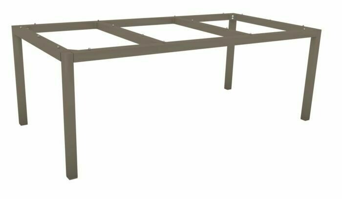 BASE MESA 200x100cm ALU TAUPE