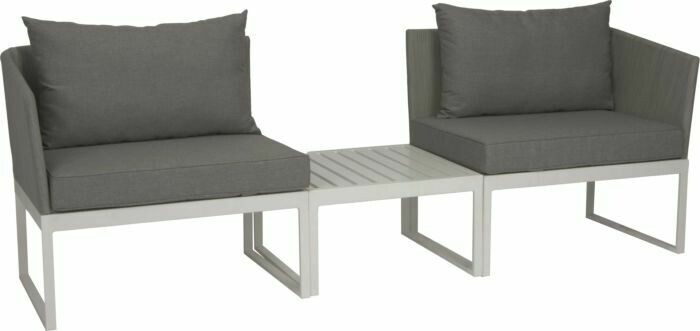 DONNA CITY LOUNGE ALU  BRANCO/PRATA