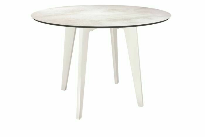 MESA Ø110cm BRANCA/CEMENT LIGHT