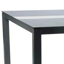 MESA 200x140cm  ANTRACITE/DARK MARBLE-CEMENT LIGHT