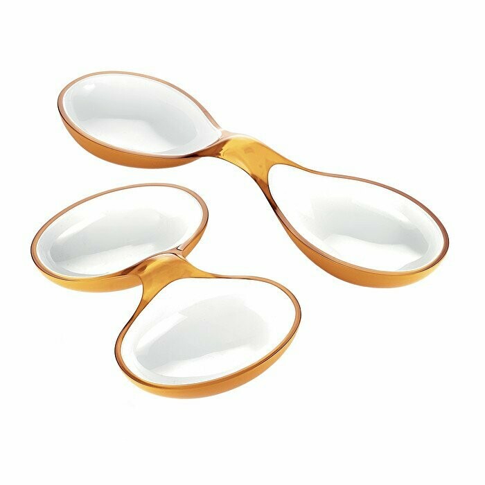 CONJUNTO APERITIVOS BICOLOR - AMARELO