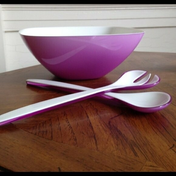 CONJUNTO SALADEIRA BICOLOR - ROXO