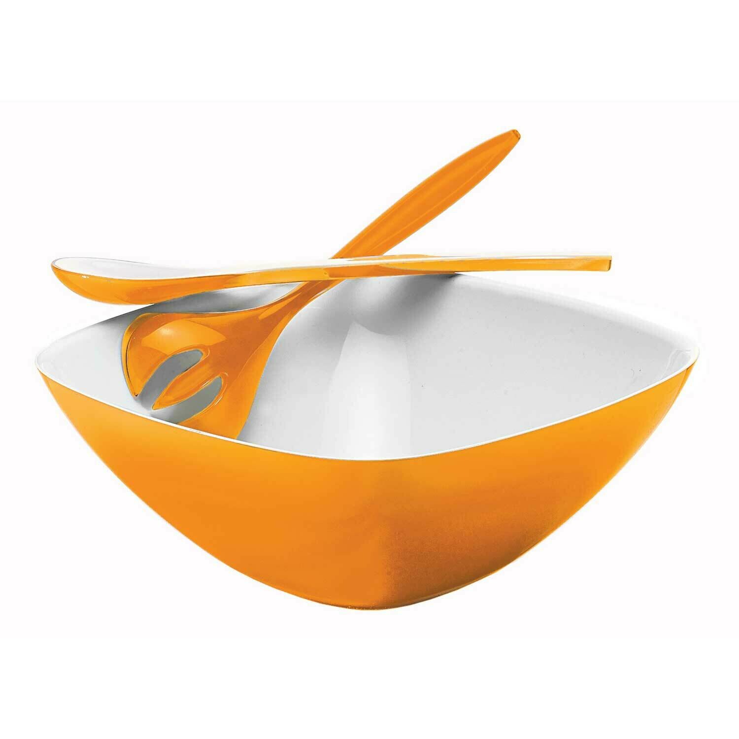 CONJUNTO SALADEIRA BICOLOR - LARANJA