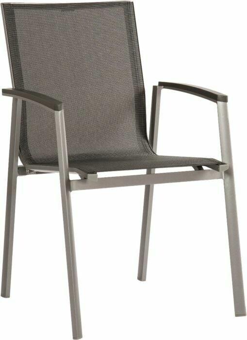 CADEIRA NEW TOP GRAPHITE/CINZA PRATA