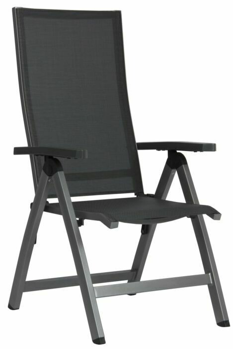 CADEIRA RECLINÁVEL NEW TOP GRAPHITE/CINZA PRATA