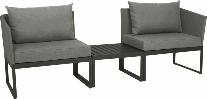 DONNA  CITY LOUNGE ALU ANTRACITE/CINZA