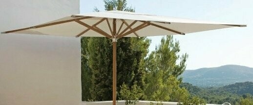 GUARDA-SOL EFEITO MADEIRA 3x3m  QUAD.NAT