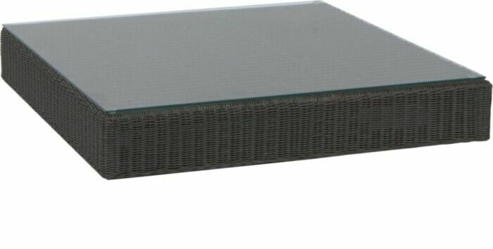 MESA COM VIDRO FONTANA  BASALT GREY