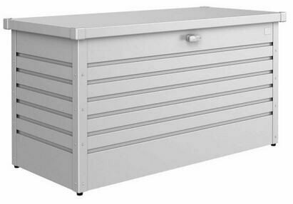 CAIXA DE ARRUMOS 130 EXTERIOR 134x62x71cm PRATA METALIZADO