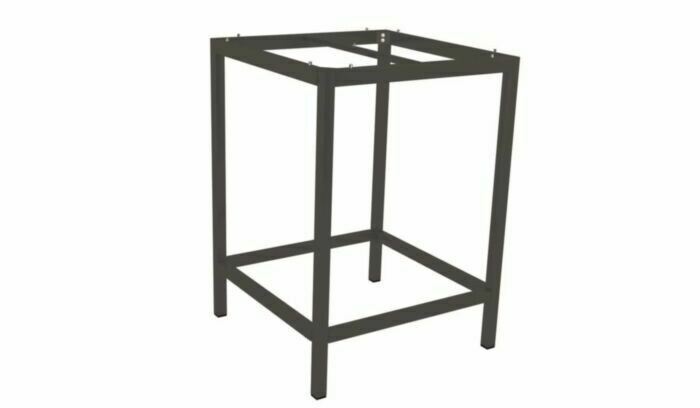 ESTRUTURA MESA BAR ALUMINIO 80x80x108 ANTRACITE