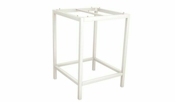 ESTRUTURA MESA BAR ALUMINIO 80x80 BRANCO