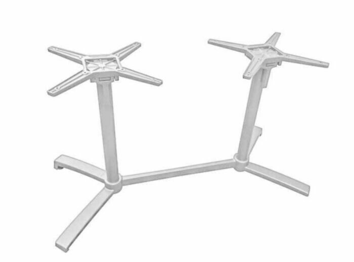 BASE ALU MESA 130x80 BRANCO LIVORNO