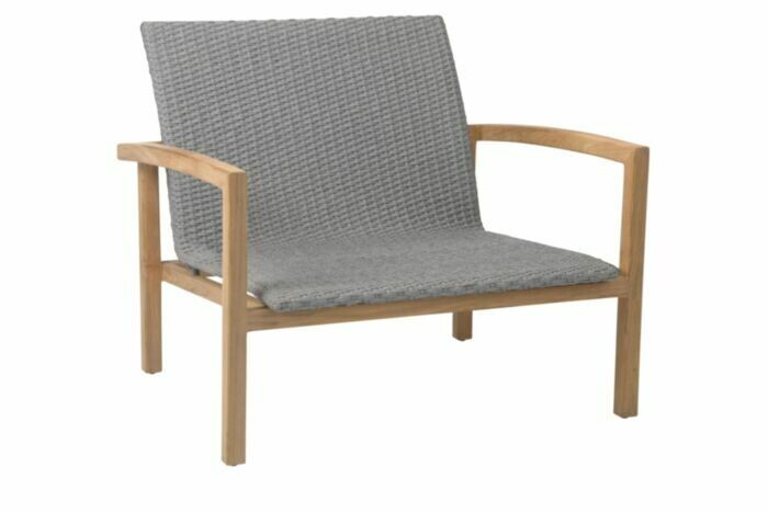 CADEIRA C/BRAÇOS LEAH LOUNGE TECA RATTAN