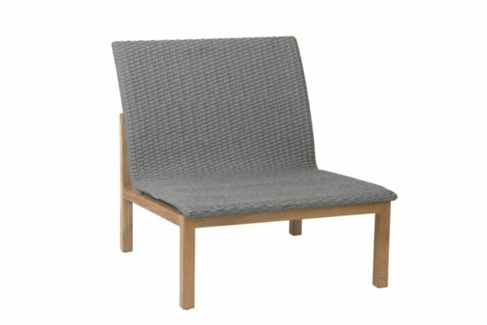 MODULO CENTRAL LEAH LOUNGE TECA/FIBRA SINTETICA