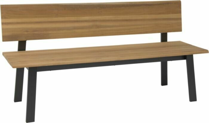 BANCO TECA SAM ANTRACITE 160x55x81