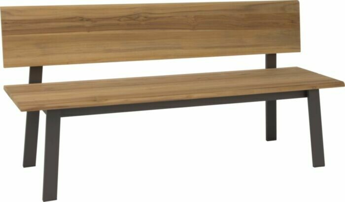 BANCO TECA SAM TAUPE 160x55x81