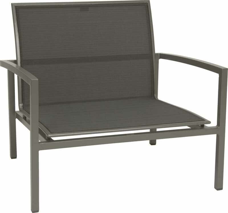 CADEIRA C/BRAÇOS SKELBY LOUNGE GRAPHITE/CINZA PRATA