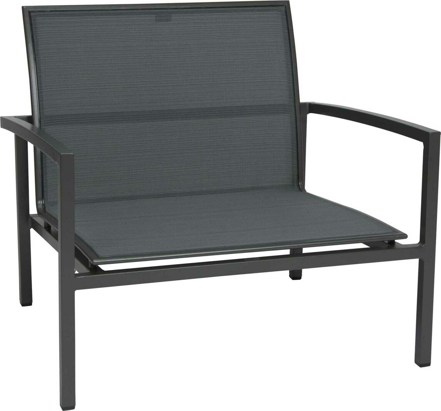 CADEIRA C/BRAÇOS SKELBY LOUNGE ANTRACITE/CARBON