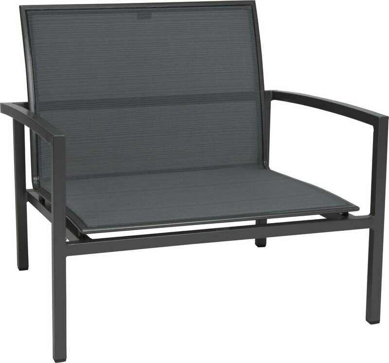 CADEIRA C/BRAÇOS SKELBY LOUNGE ANTRACITE/CARBON