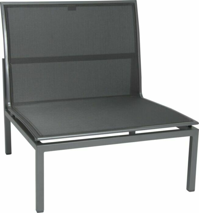 MODULO CENTRAL SKELBY GRAFITE/CINZA PRATA
