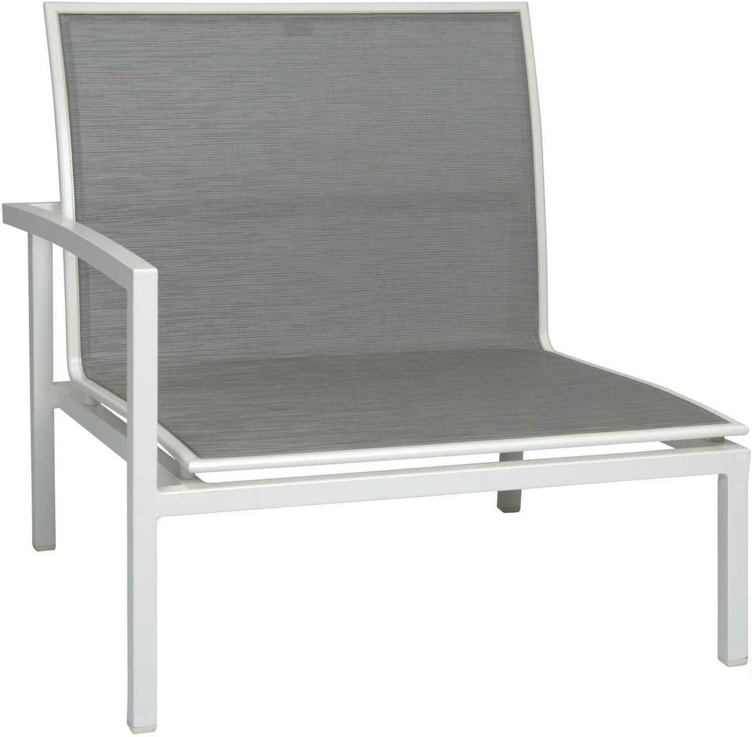 MODULO TERMINAL ESQ SKELBY LOUNGE BRANCO/PRATA