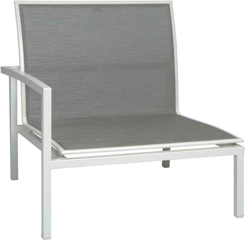 MODULO TERMINAL ESQ SKELBY LOUNGE BRANCO/PRATA