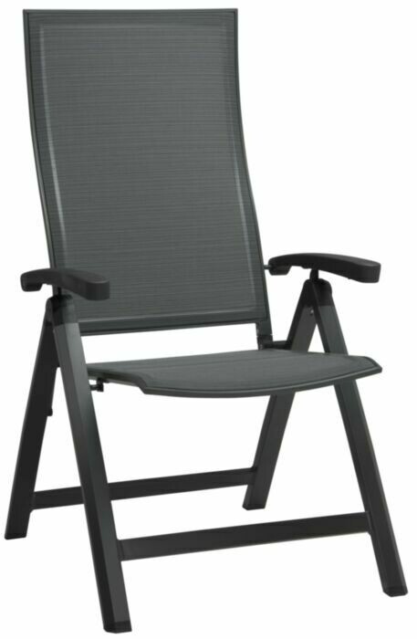 CADEIRA C/BRAÇOS DOBRAVEL KARI BRANCO/PRATA