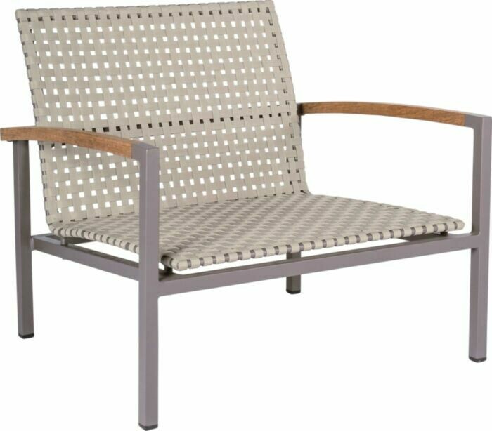 CADEIRA C/BRAÇOS LUCY LOUNGE TAUPE
