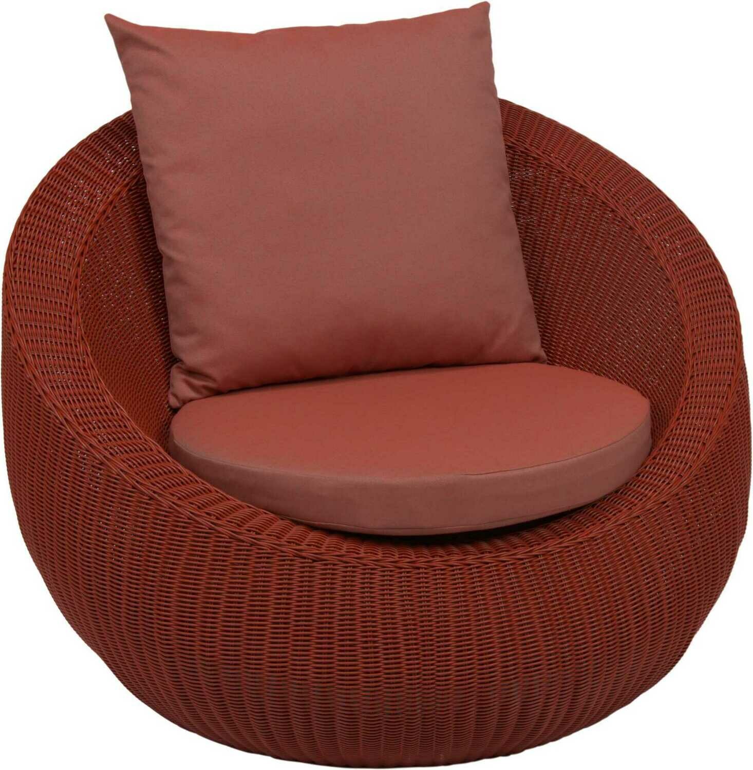 CADEIRÃO COM BRAÇOS LOUNGE ANNY VERMELHO