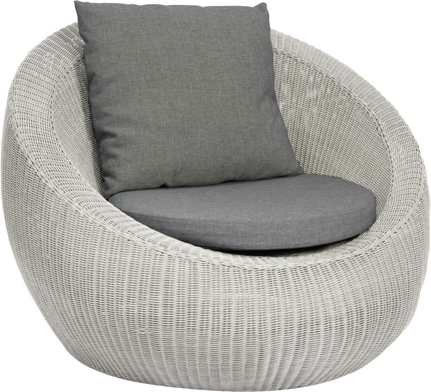 CADEIRÃO COM BRAÇOS LOUNGE ANNY BRANCO