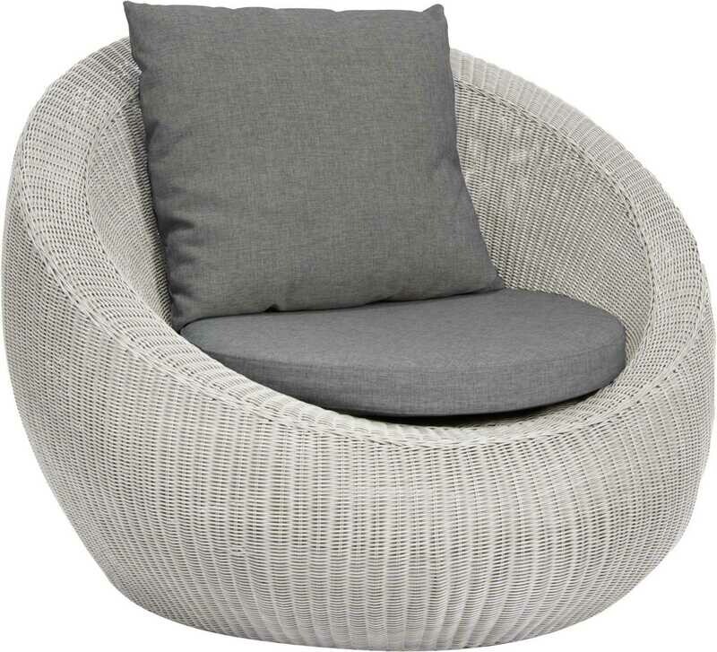 CADEIRÃO COM BRAÇOS LOUNGE ANNY BRANCO