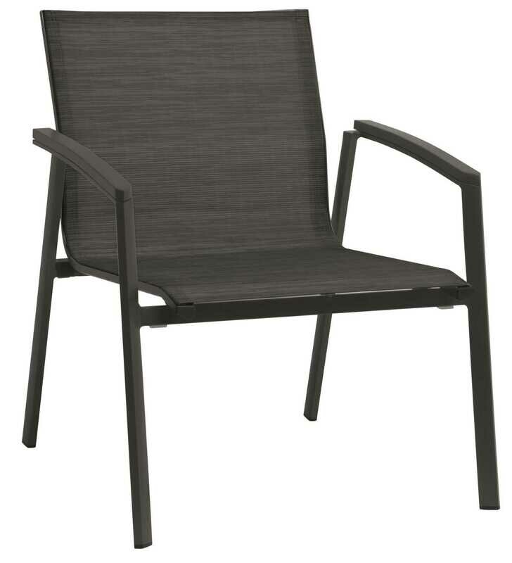 CADEIRA COM BRAÇOS LOUNGE NEW TOP ANTRACITE/CARBON