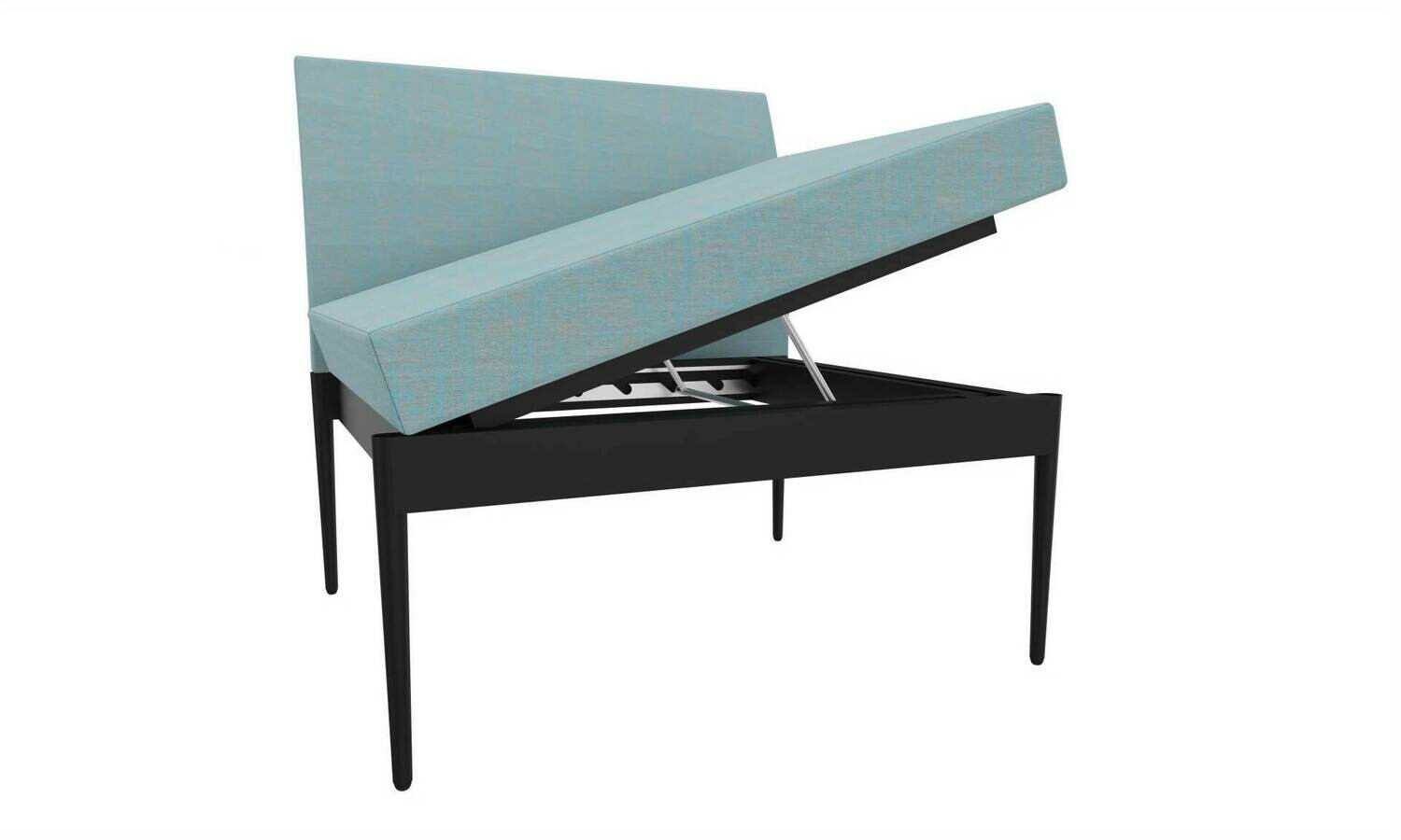 ELEMENTO BASICO AJUSTAVEL AZUL CLARO ILDIGO C/BASE QUADRADA ANTRACITE