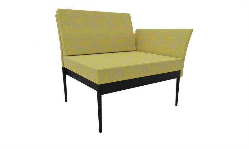 ELEMENTO LATERAL AMARELO ILDIGO C/BASE QUADRADA ANTRACITE