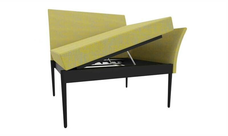 ELEMENTO LATERAL AJUSTAVEL AMARELO ILDIGO C/BASE QUADRADA ANTRACITE