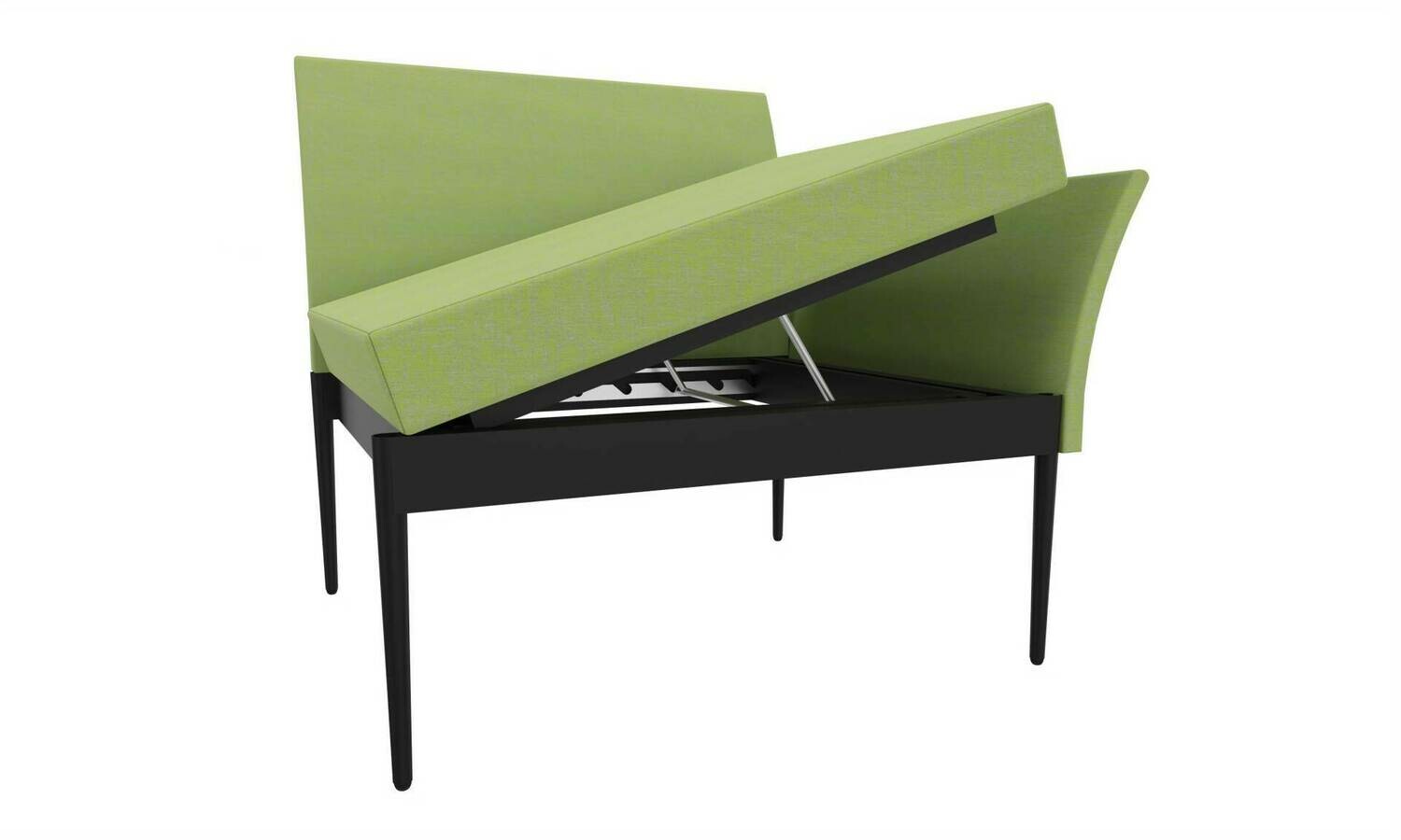 ELEMENTO LATERAL AJUSTAVEL VERDE CLARO ILDIGO C/BASE QUADRADA ANTRACITE