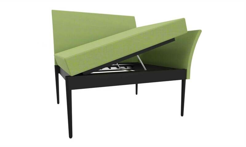 ELEMENTO LATERAL AJUSTAVEL VERDE CLARO ILDIGO C/BASE QUADRADA ANTRACITE