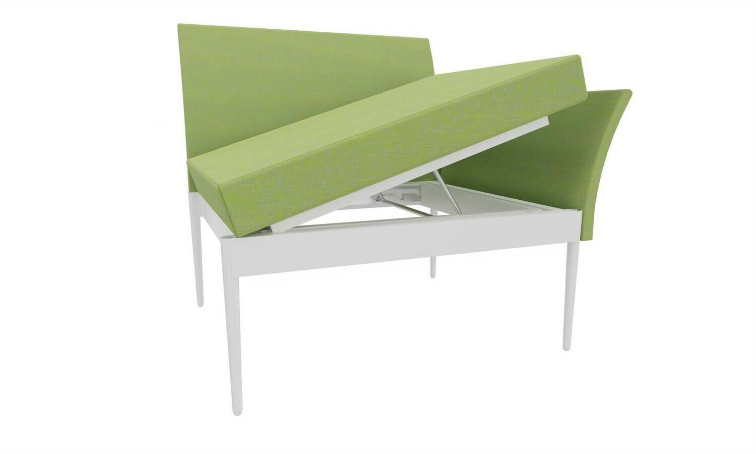 ELEMENTO LATERAL AJUSTAVEL VERDE CLARO ILDIGO C/BASE QUADRADA BRANCA