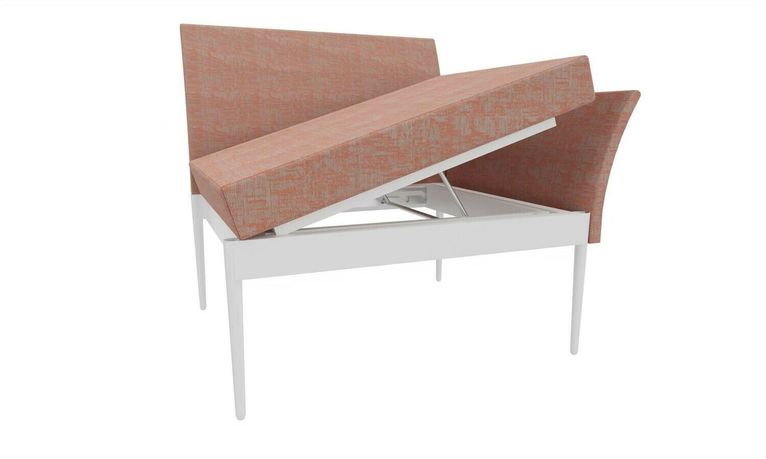 ELEMENTO LATERAL AJUSTAVEL CORAL ILDIGO C/BASE QUADRADA BRANCA