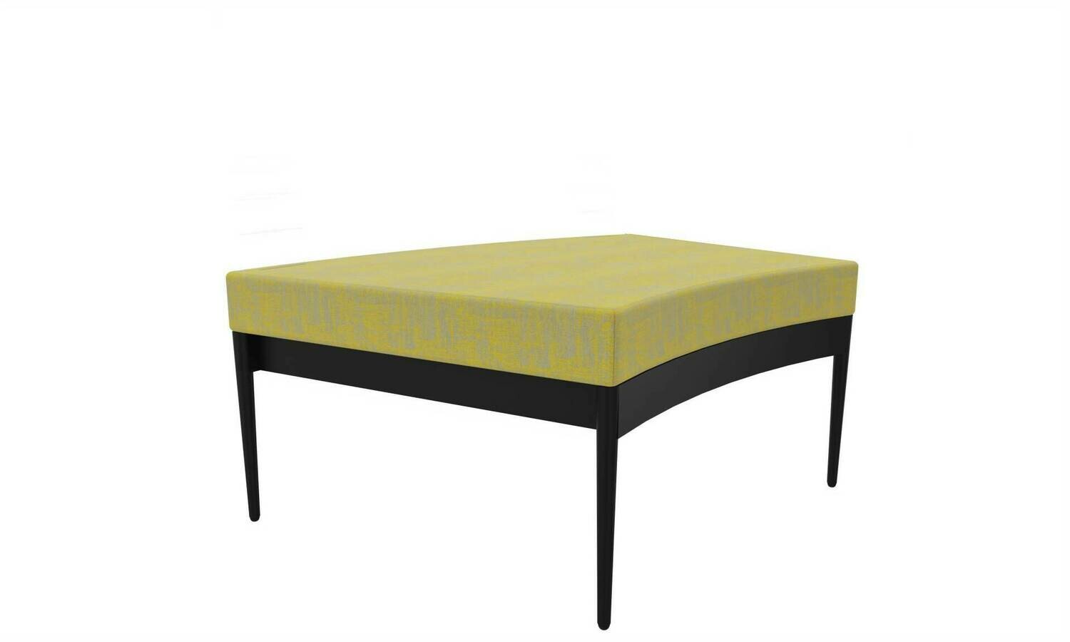 BANCO DE APOIO AMARELO ILDIGO C/BASE CURVA ANTRACITE