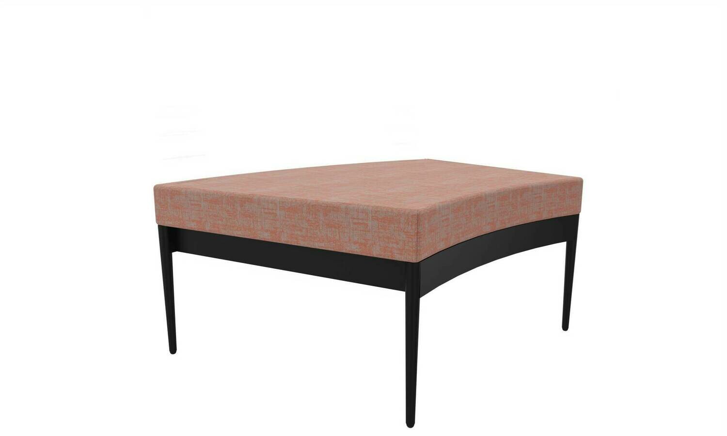 BANCO DE APOIO CORAL ILDIGO C/BASE CURVA ANTRACITE