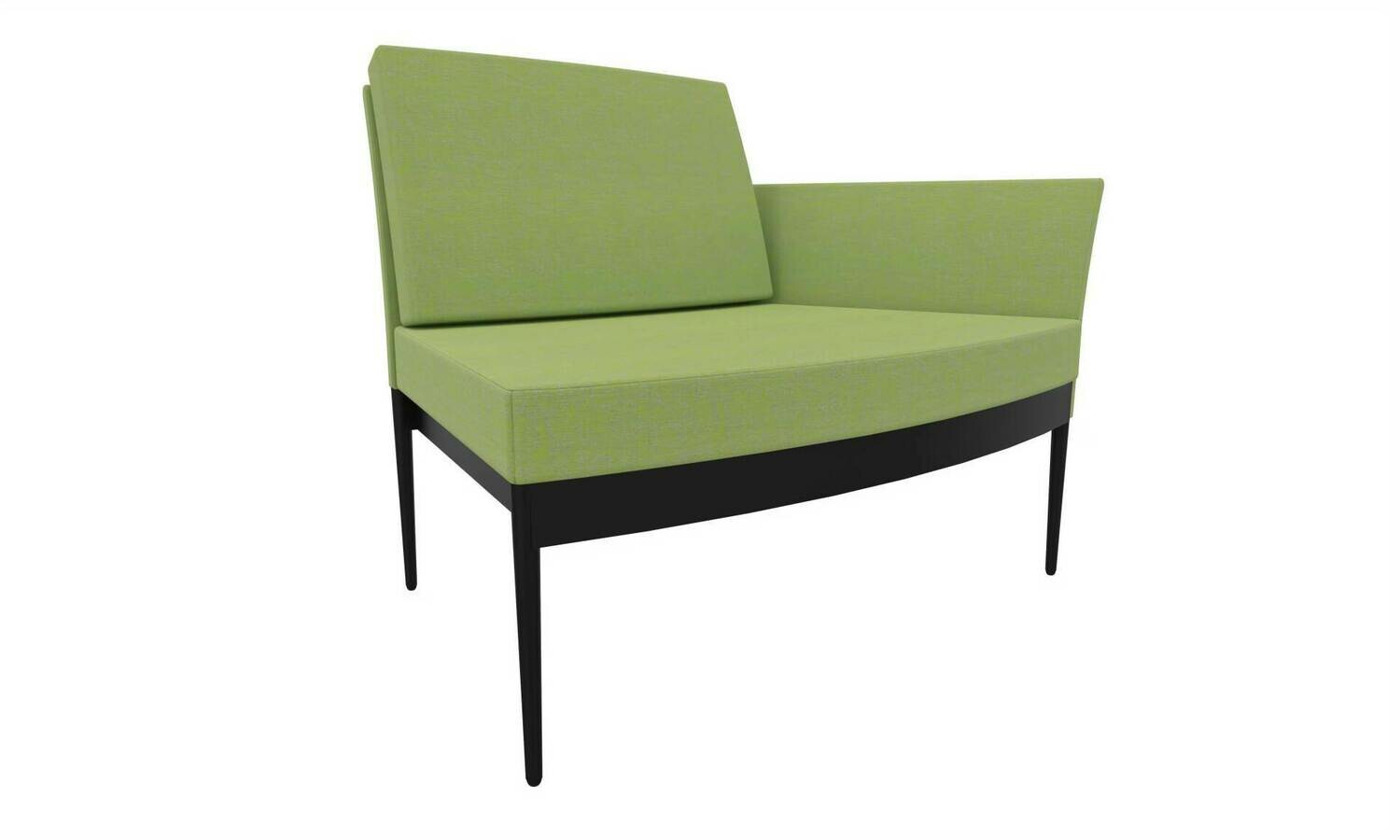 ELEMENTO LATERAL COSTA BAIXA VERDE CLARO ILDIGO C/BASE CURVA ANTRACITE