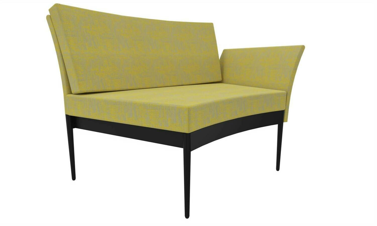 ELEMENTO LATERAL COSTA ALTA AMARELO ILDIGO C/BASE CURVA ANTRACITE